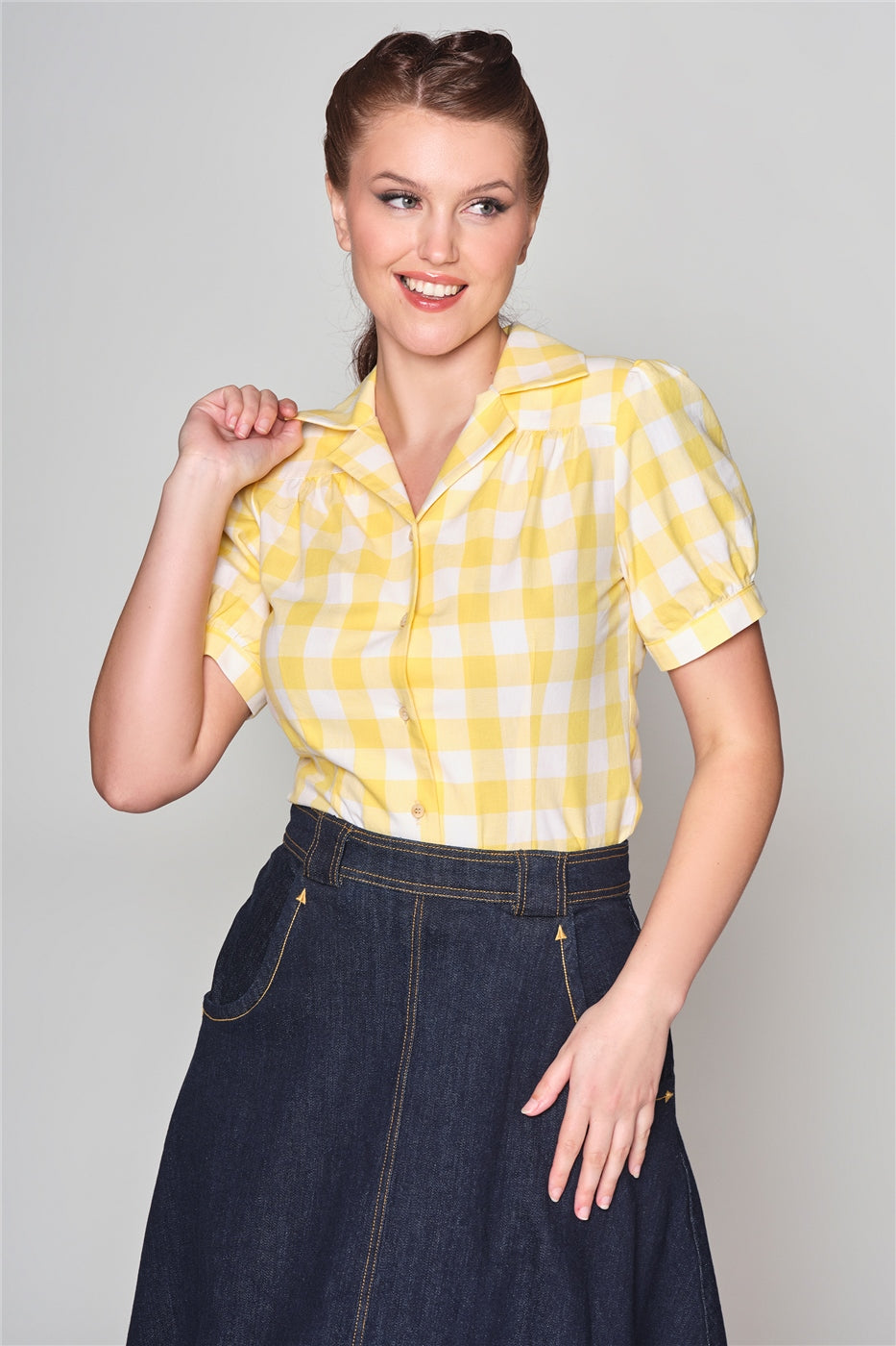 Luana Gingham Blouse