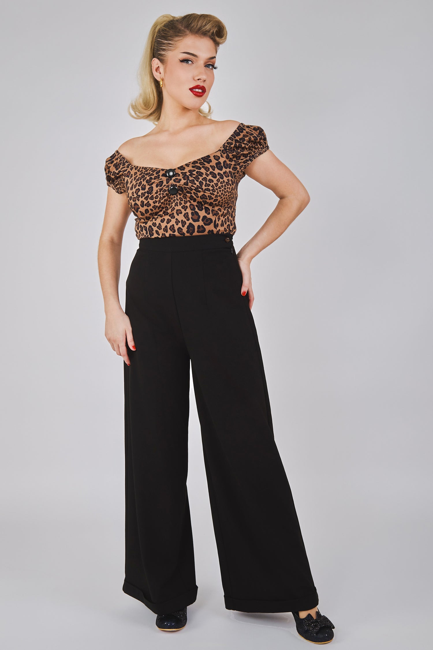 Dolores Leopard Print Top