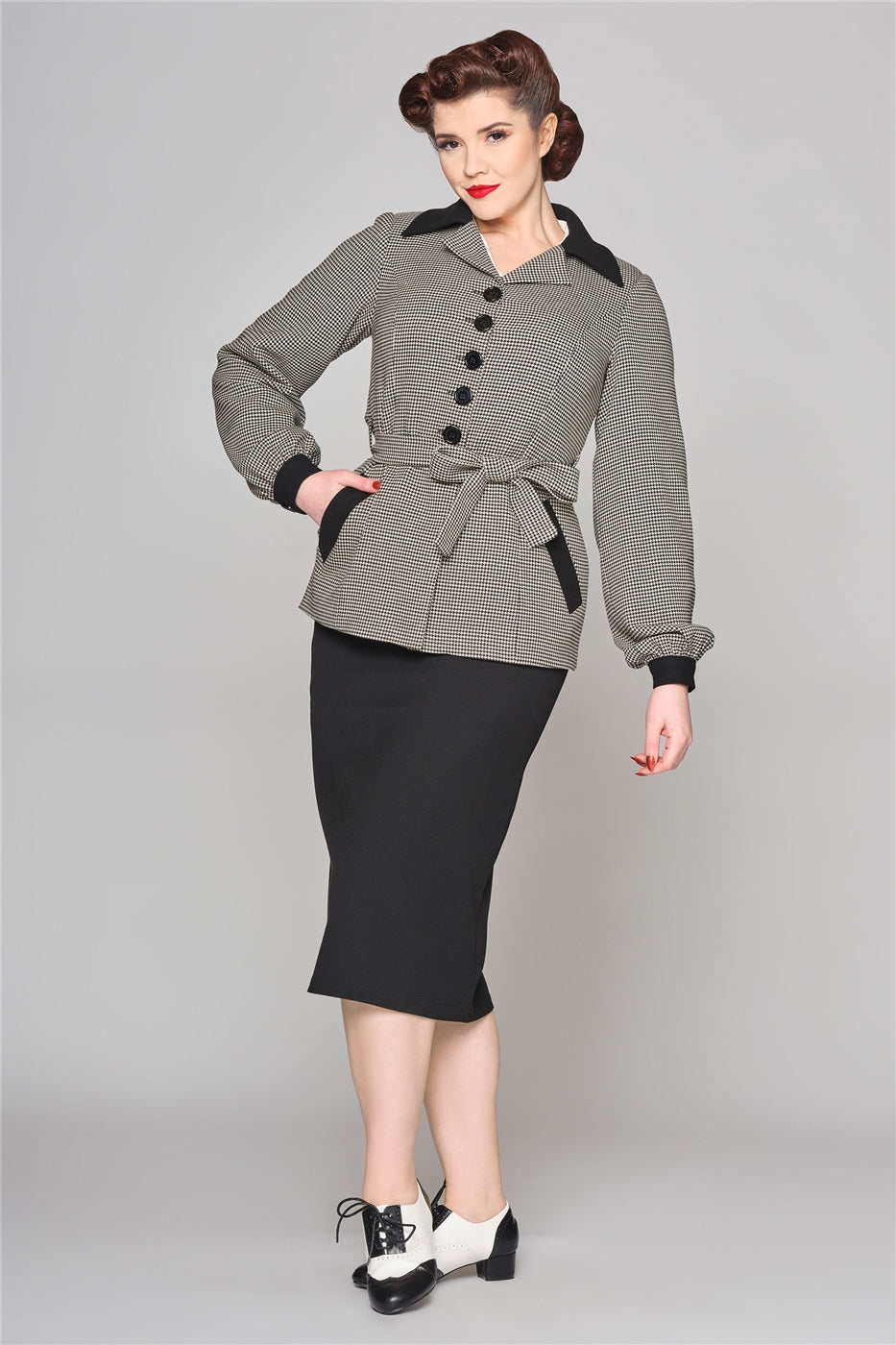 Rosemary 40s PuppyTooth Jacket