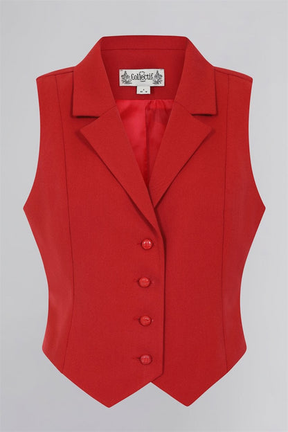 Professor Classic Red Waistcoat