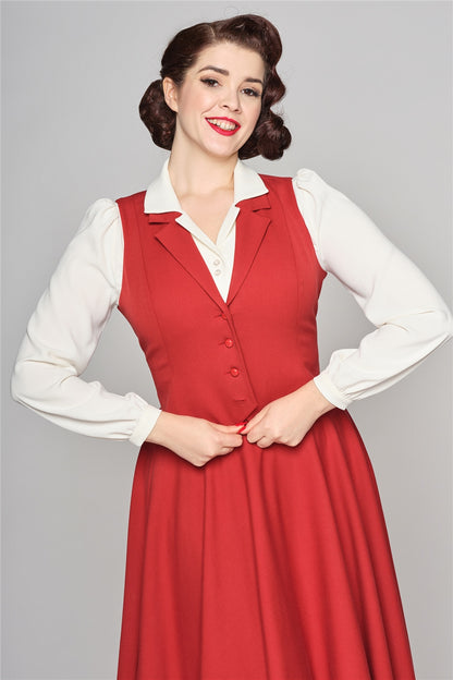 Professor Classic Red Waistcoat