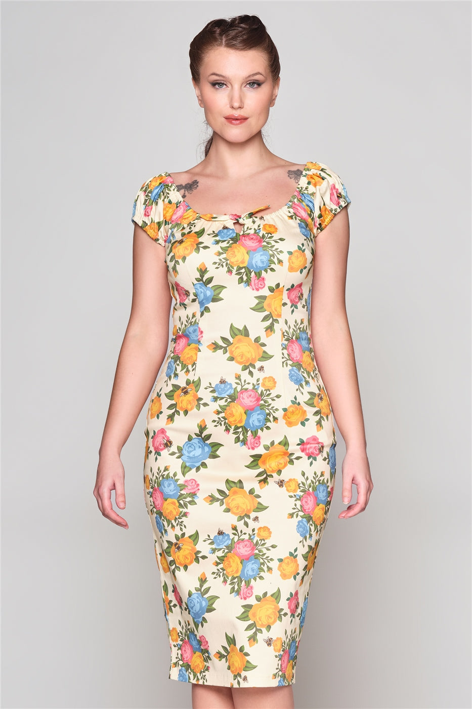 Lorena Rose Garden Pencil Dress