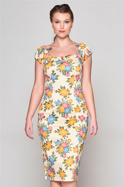 Lorena Rose Garden Pencil Dress