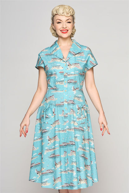 Liza Brighton Postcard Swing Dress