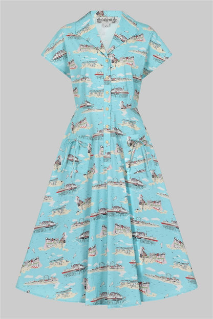 Liza Brighton Postcard Swing Dress