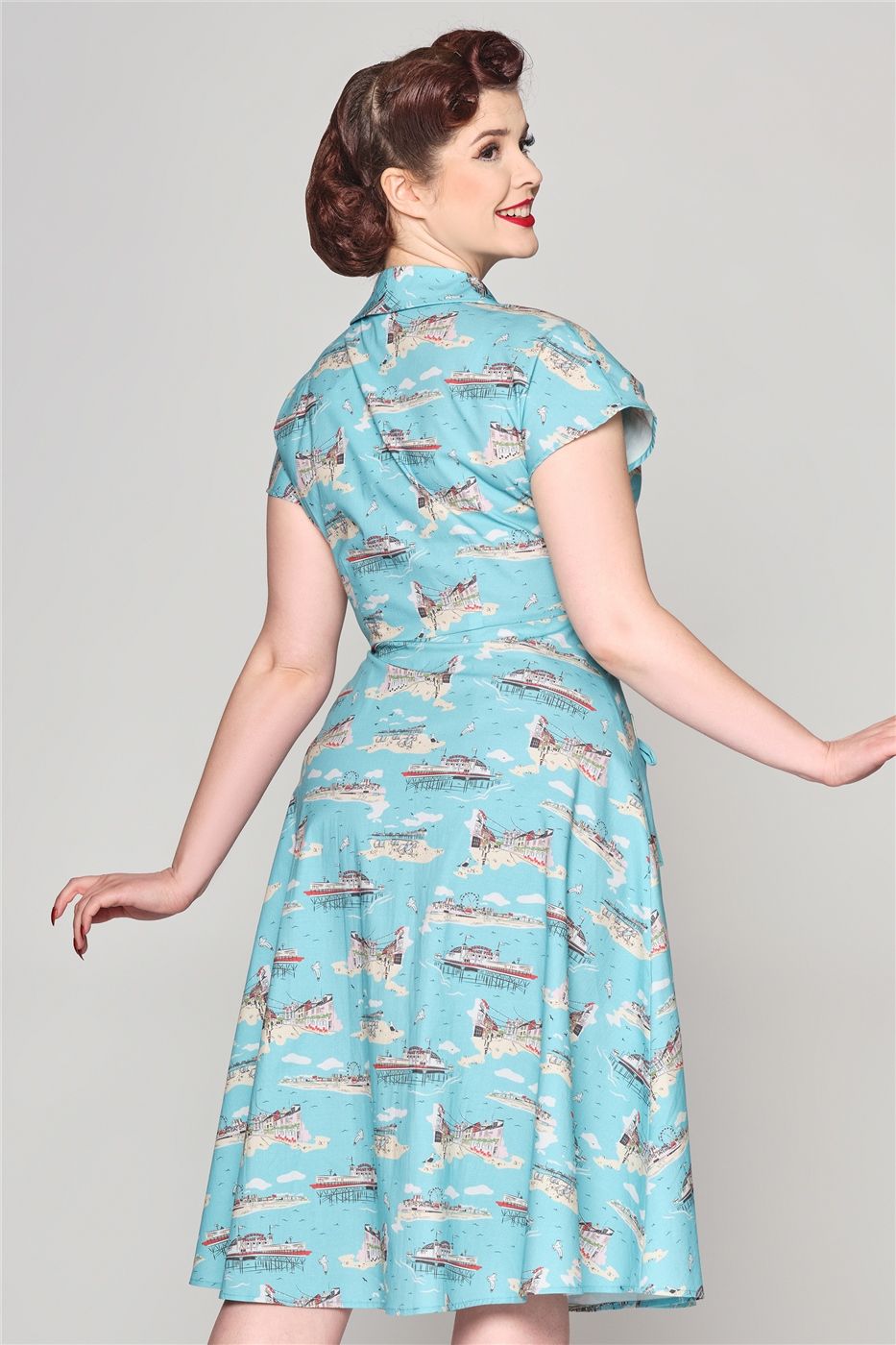 Liza Brighton Postcard Swing Dress