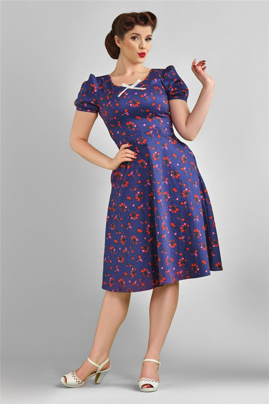 Leanne Mixed Berries Swing Dress