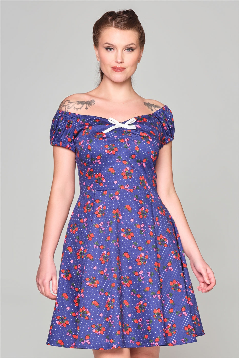 Dolores Mixed Berries Mini Dress