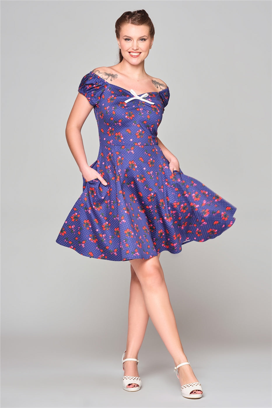 Dolores Mixed Berries Mini Dress