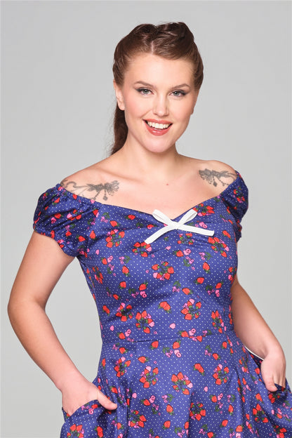 Dolores Mixed Berries Mini Dress