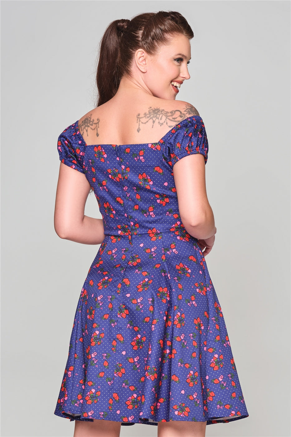 Dolores Mixed Berries Mini Dress