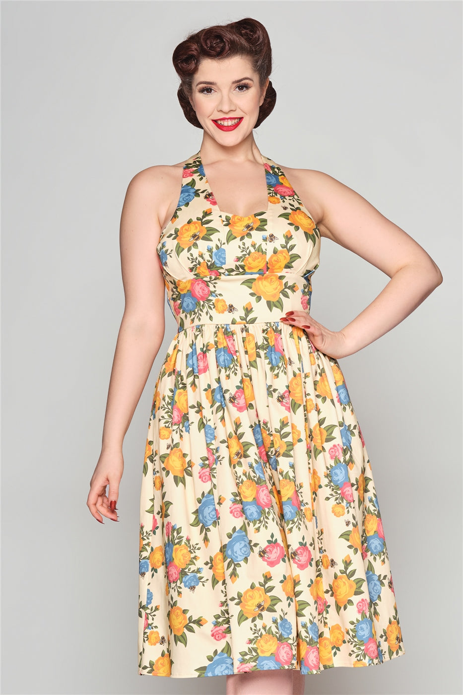 Honey Rose Garden Swing Dress