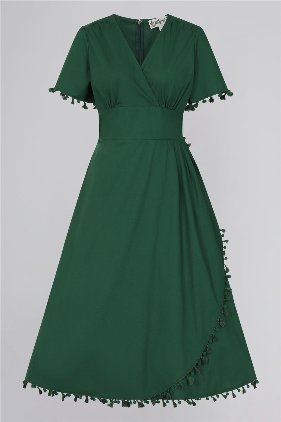 Fawzia Pompom Waterfall Dress