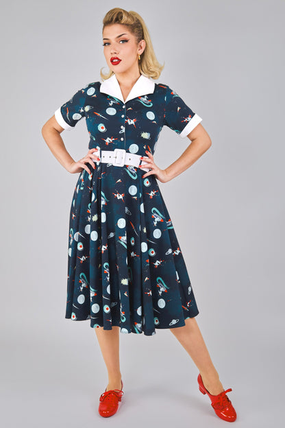 Taylor Space Pin Up Swing Dress