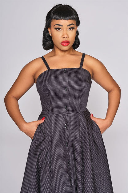 Morgana Mini Polka Swing Dress