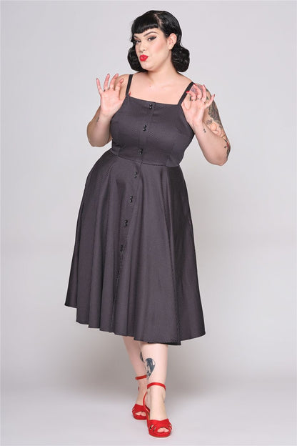 Morgana Mini Polka Swing Dress