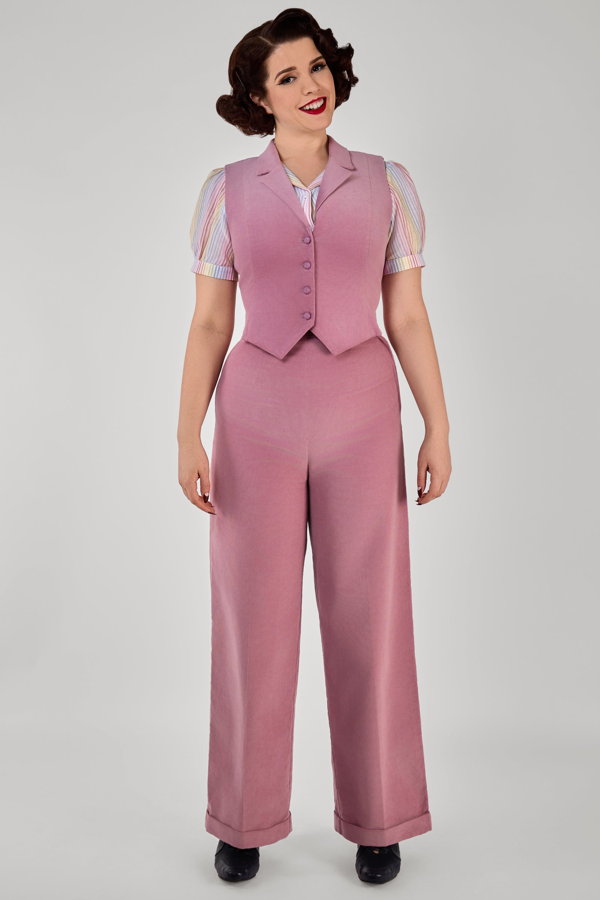 Professor Pink Corduroy Waistcoat