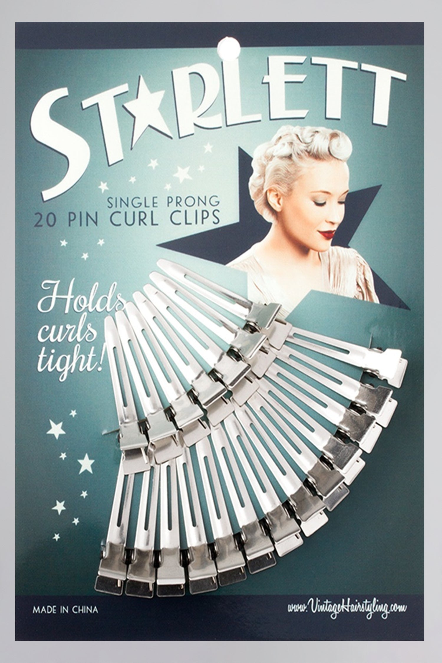 Starlett Single Prong Pin Curl Clips