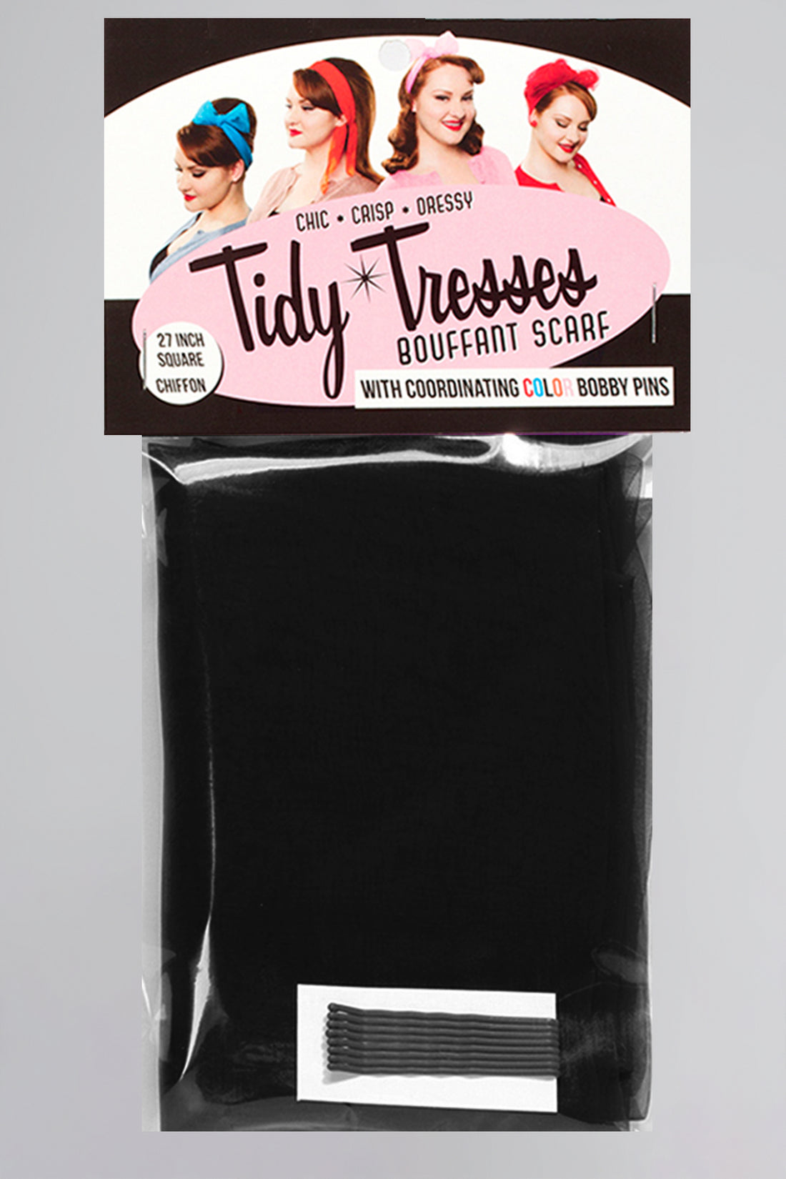 Tidy Tresses Hair Scarf With Bobby Pins