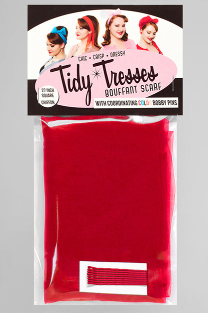 Tidy Tresses Hair Scarf With Bobby Pins