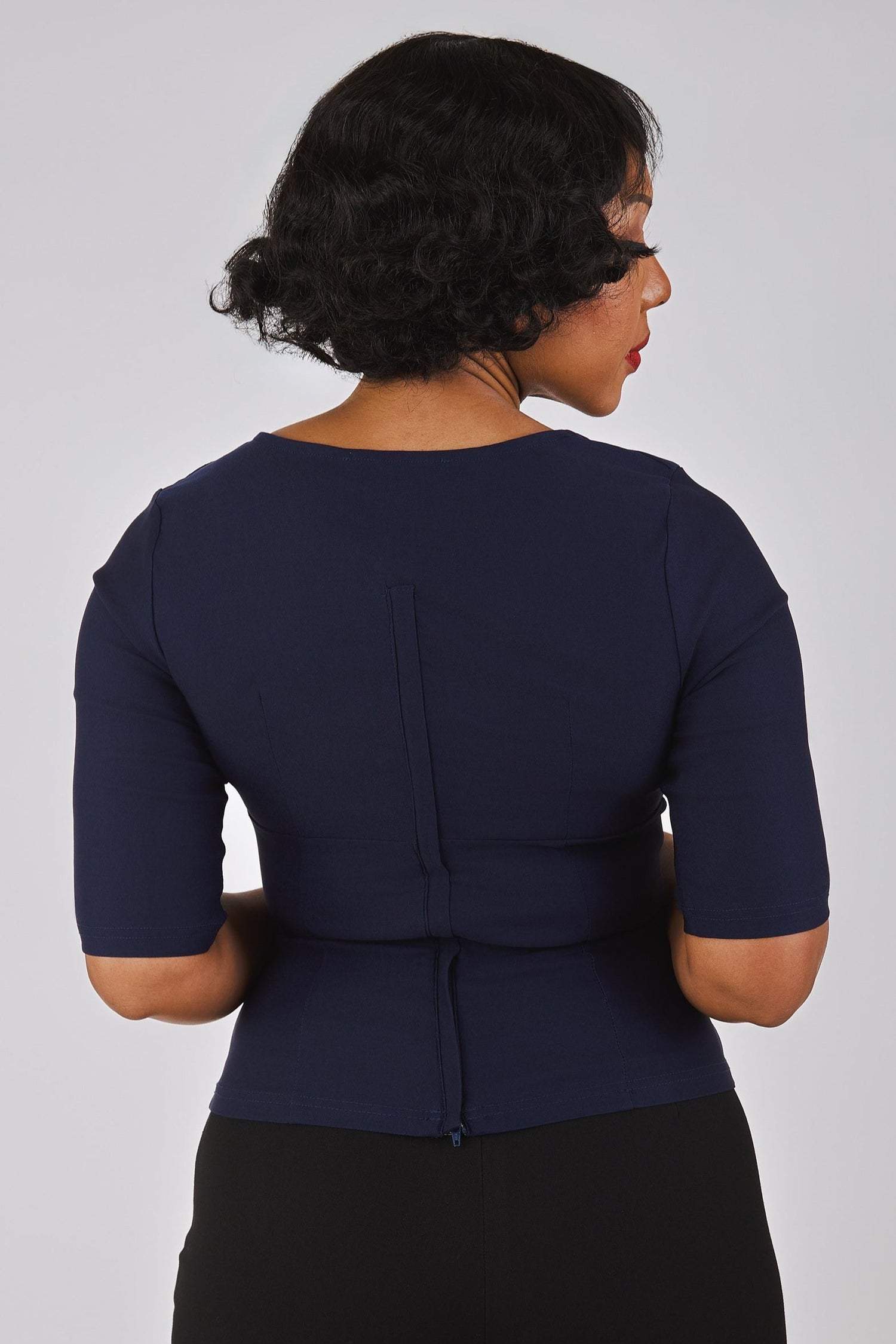 Trixie Navy Top