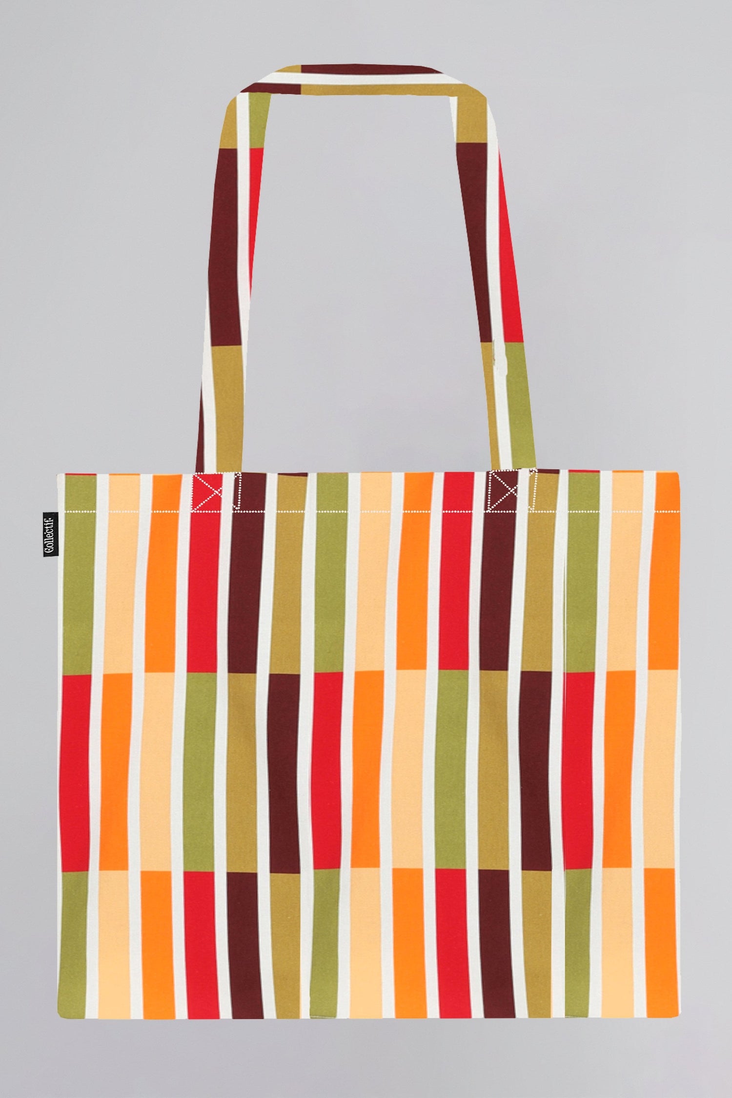 Multi Striped Tote Bag