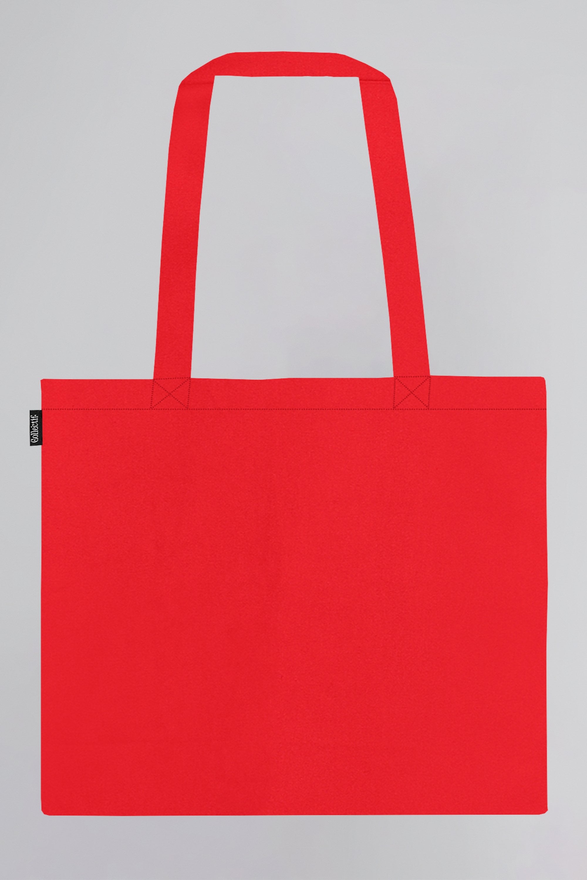 Solid Red Tote Bag